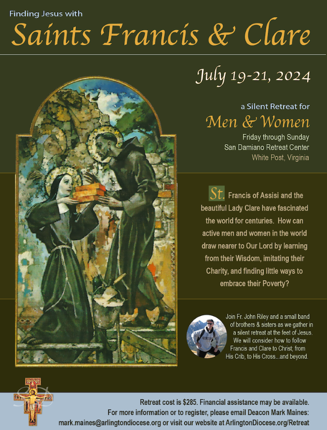 St. Francis and St. Clare retreat flyer